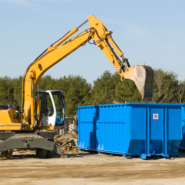 can i rent a residential dumpster for a construction project in Flordell Hills